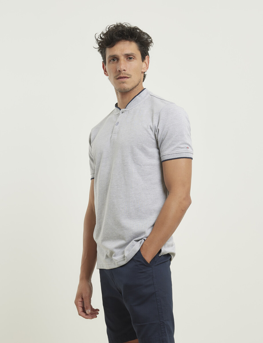 520150 REMERA HARRINGTON LABEL Gris Melange