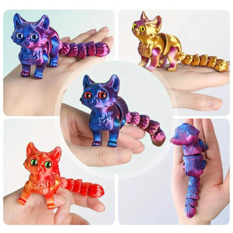 Set X36 Cotillón N°62 Sorpresita Lagartija Gato 3d Gato