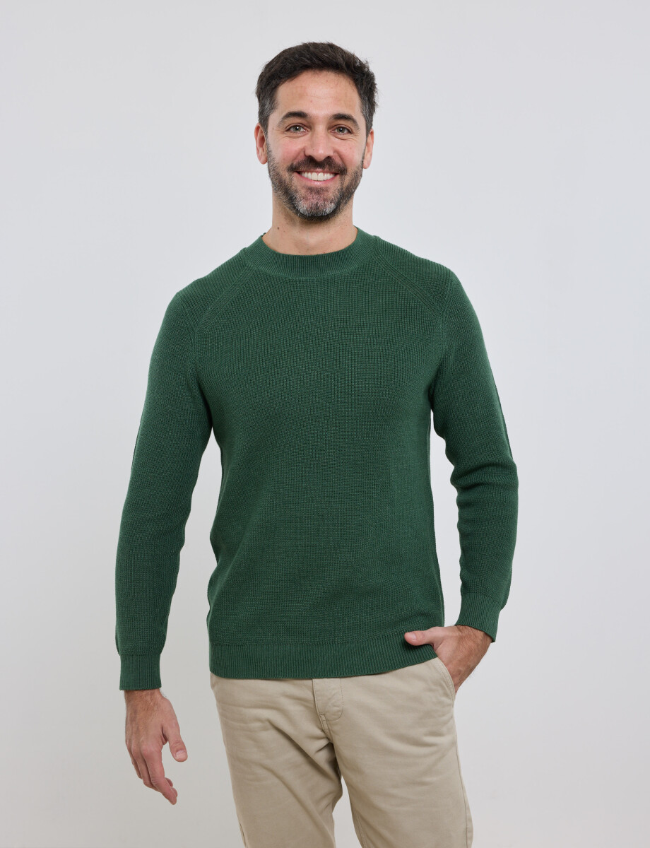 470657 SWEATER HARRINGTON LABEL Verde