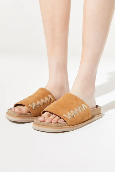 Sandalia Arena Dorada Camel