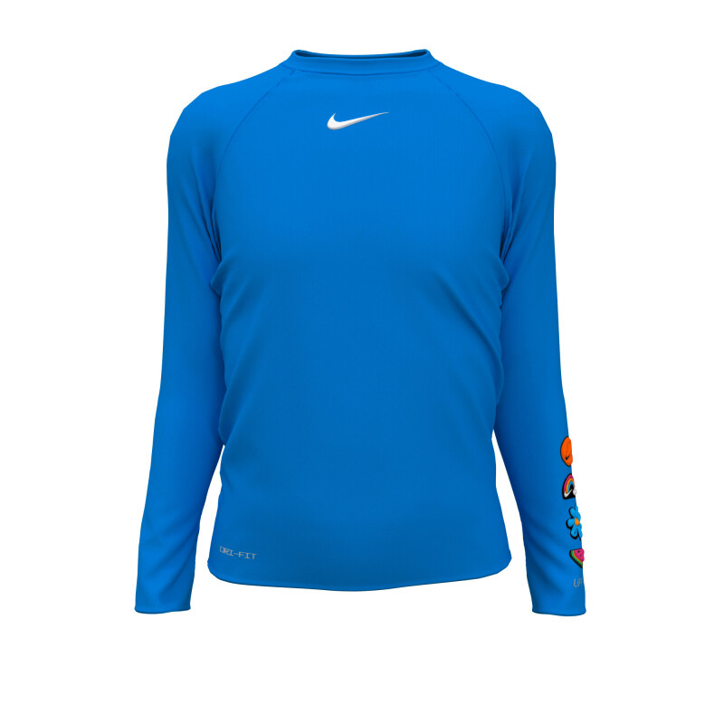 Camiseta Long Sleeve Hydrogua de Niña Azul