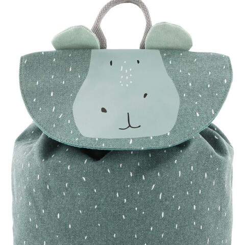 Mochila Infantil Escolar Mini Animales Trixie 30x23cm Atrix® Diseño Hipopótamo