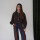 Tweed Pants Azul / Tweed Chocolate