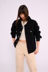 Campera de jean Negro