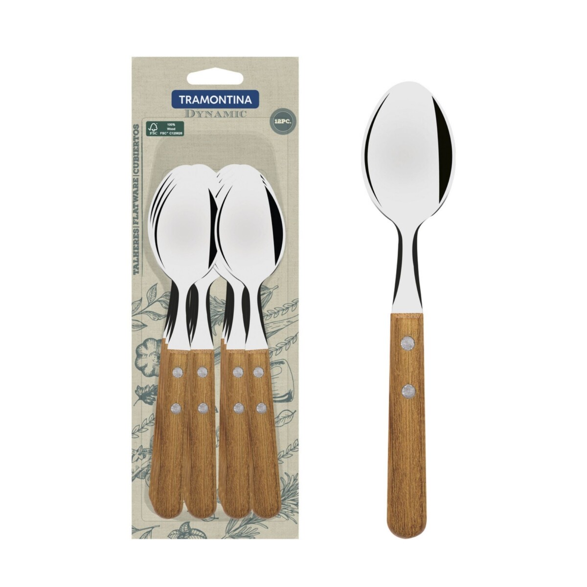 Cucharas de mesa x12 Dynamic | Tramontina 22303/900 