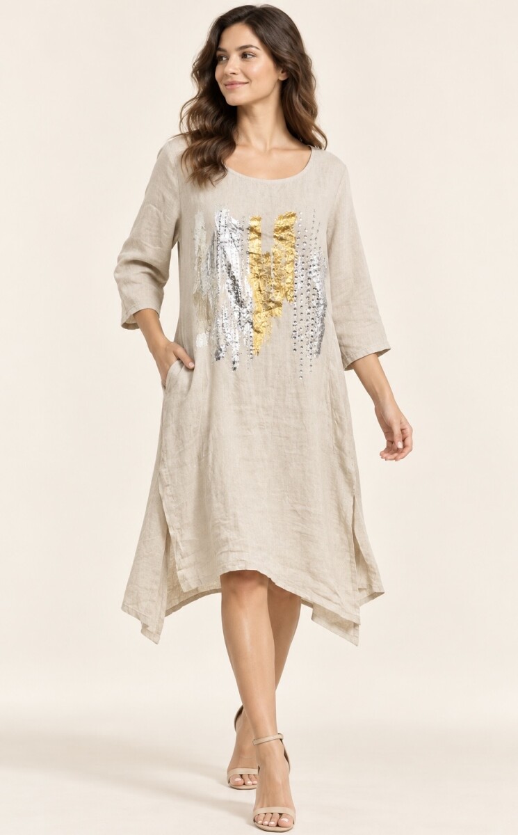 VESTIDO MILA - Beige 