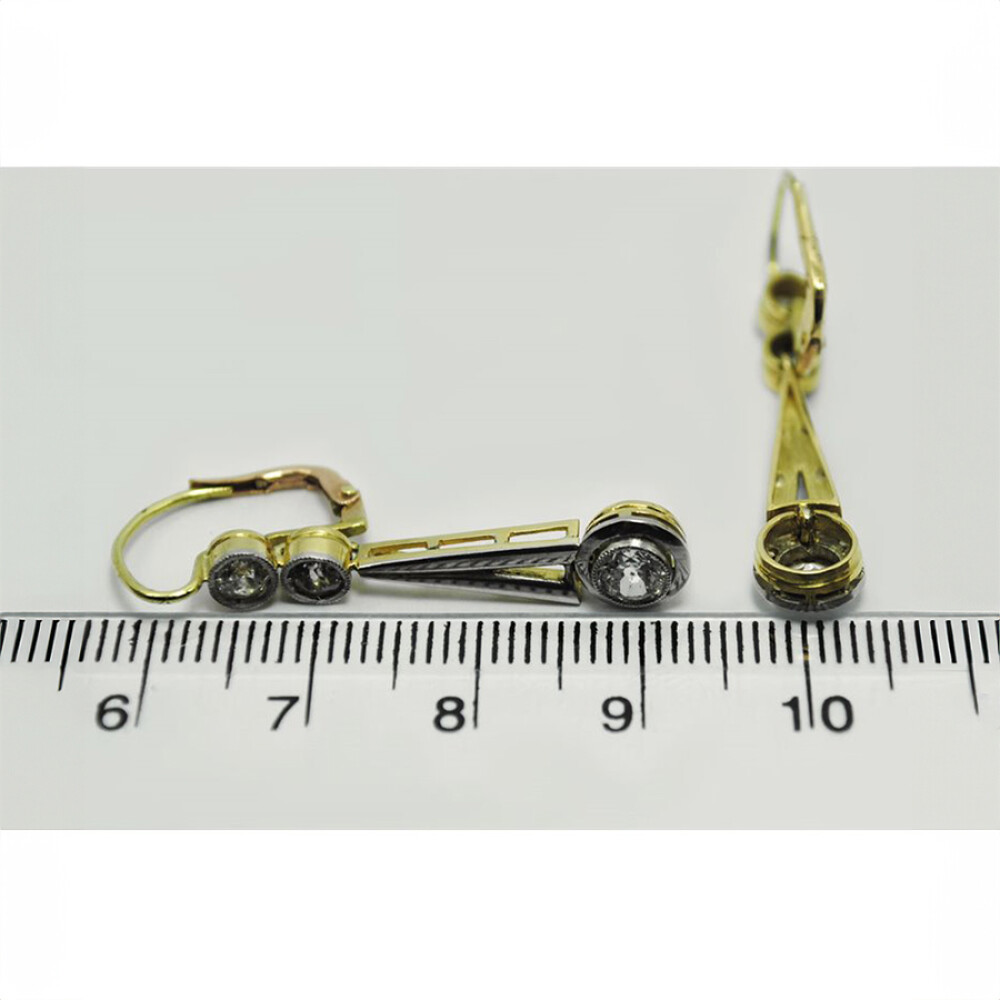 Caravanas Oro 18K Y Brillantes Caravanas Oro 18K Y Brillantes