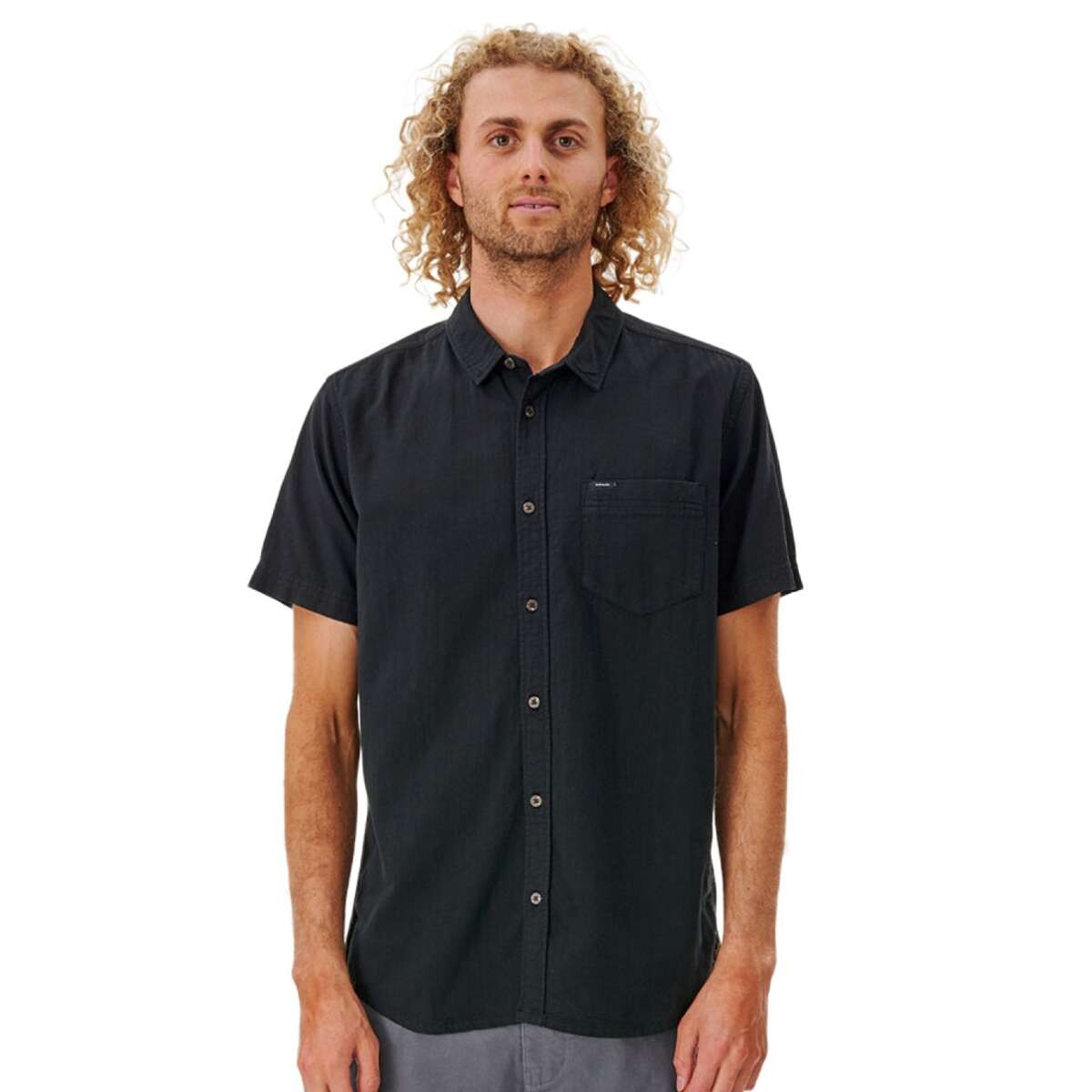 Camisa Rip Curl Classic Surf Washed - Black Washed 