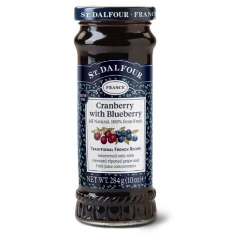 Mermelada De Arandanos Rojos Y Arandanos Azules St Dalfour 284g St Dalfour Cranberry With Blue