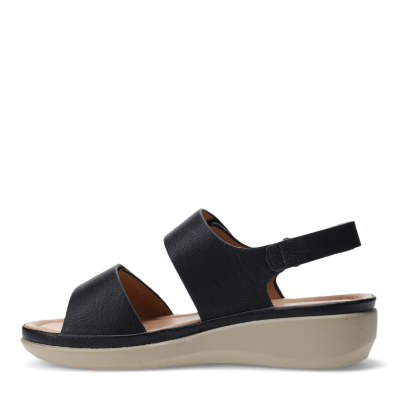 Sandalias de Mujer Lady Confort VENCE con dos tiras Negro