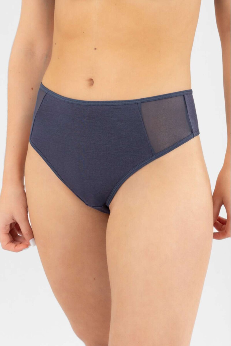 Bikini alta camelia - Azul noche 