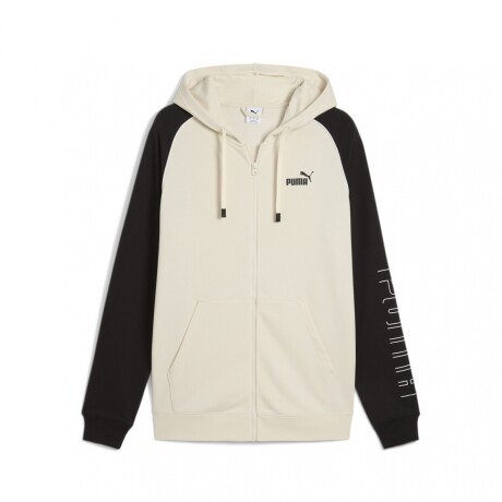 PUMA SPORT FULL ZIP HOODIE TR Beige & Black