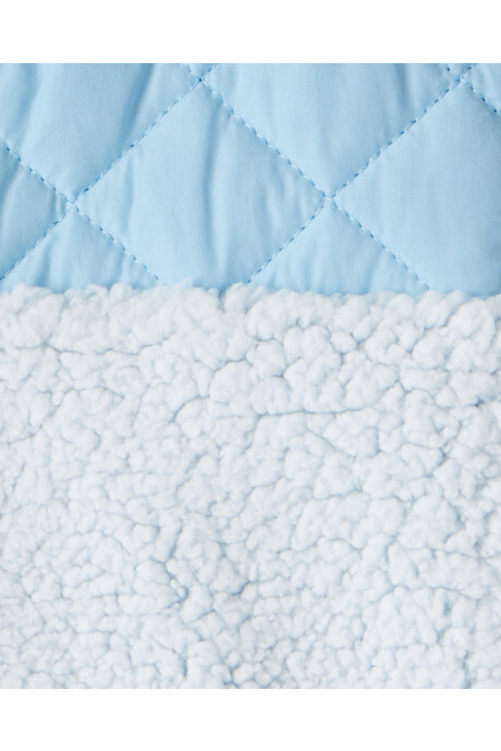 Campera de polar, diseño colorblock Sin color
