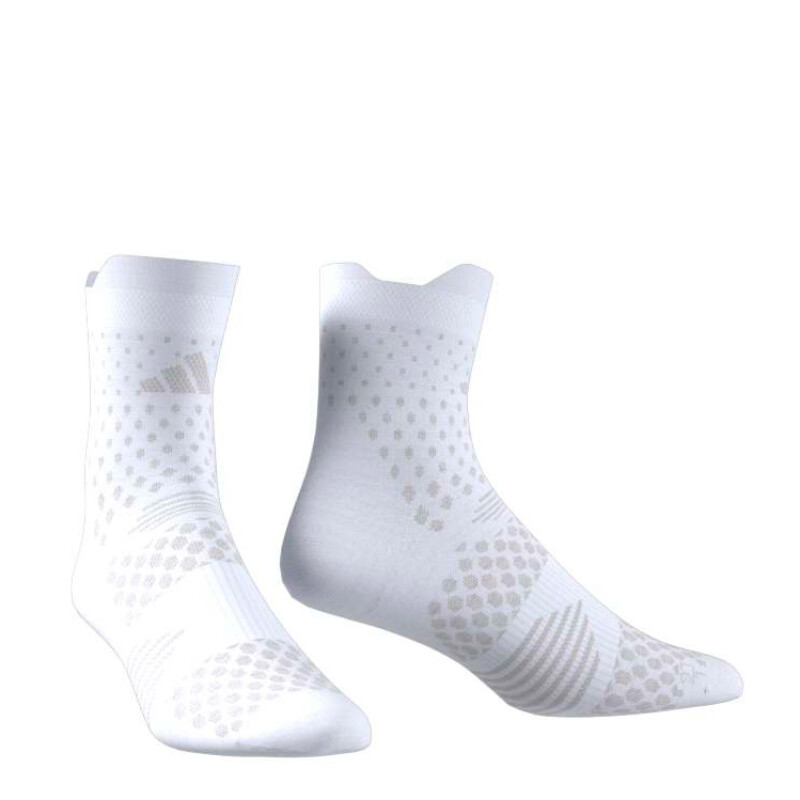 Medias Adidas Run X 4D Masculino Blanco - Gris