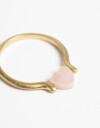 Anillos Chicos Perla Anillo Metal Corazón De Nácar - Dorado Oro Amarillo