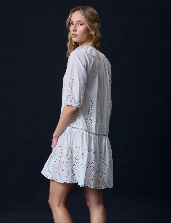 Vestido Broderie BLANCO