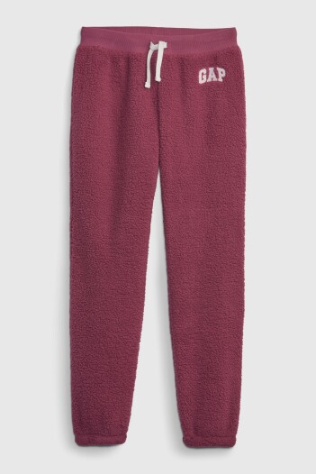 Pantalón Deportivo Polar Logo Gap Niña Dry Rose 18-1725 Tcx