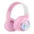 Auriculares Bluetooth Inalambricos Infantiles Rgb Conejo Mic Variante Color Rosa