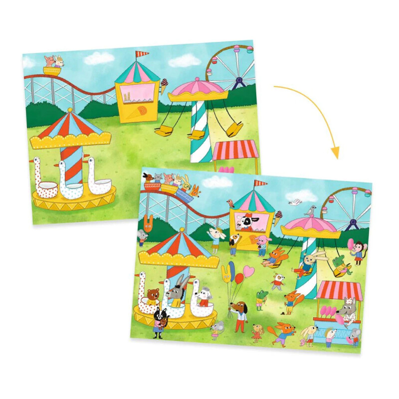 Stickers transferibles Party Time Djeco Stickers transferibles Party Time Djeco