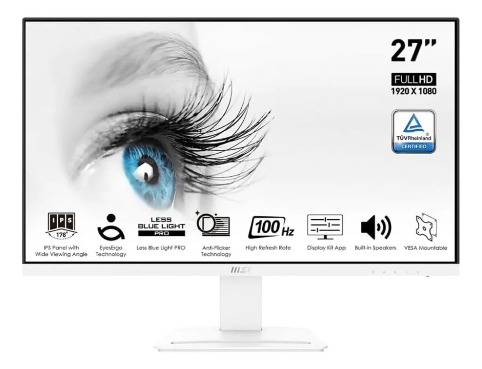 Monitor Msi Pro Mp273aw 27" Full Hd 100 Hz - MONITOR MSI PRO MP273AW 27" FHD 