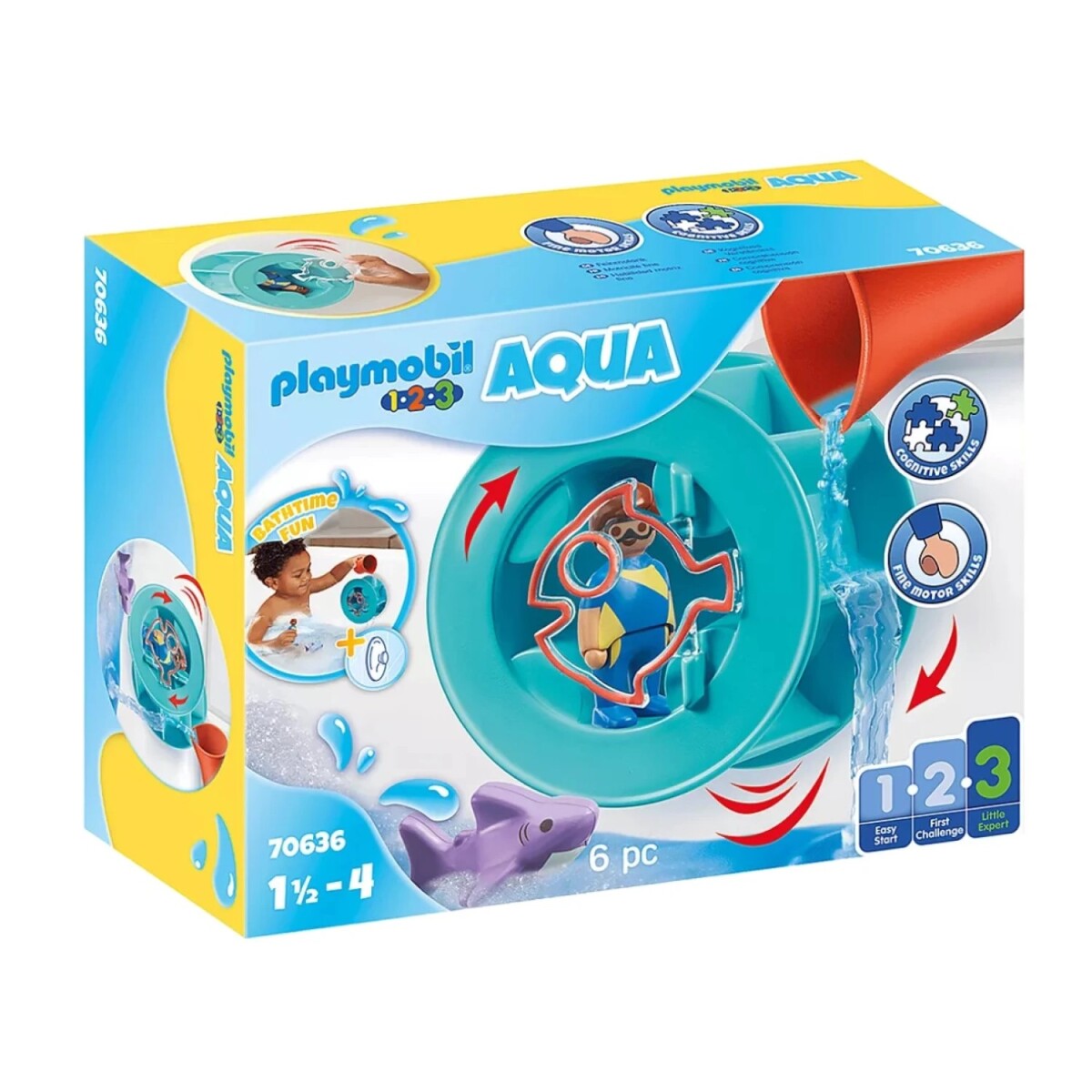 Juego Playmobil Rueda de Agua con Bebé Tiburón 