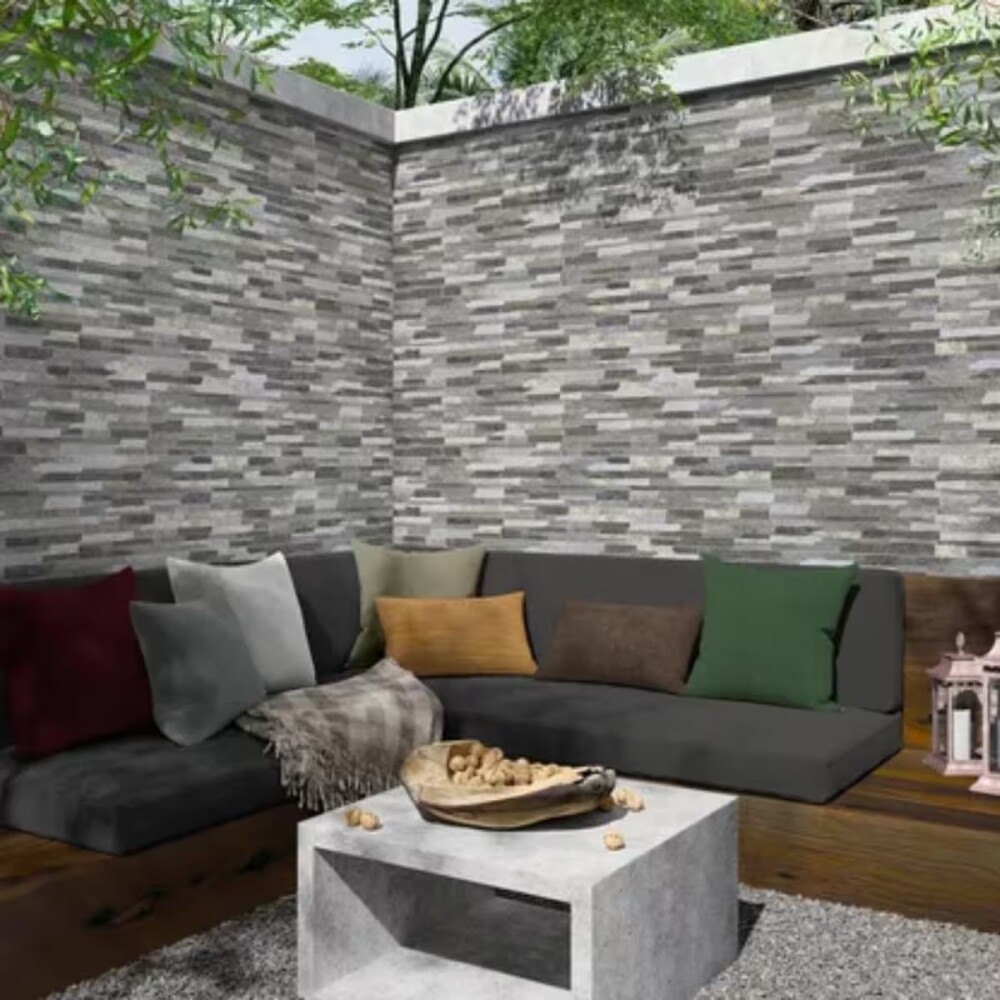 Cerámica para pared Oasis Filito 31x54 cm estilo piedra Mate Cerámica Para Pared Oasis Filito 31x54 Cm Estilo Piedra Mate