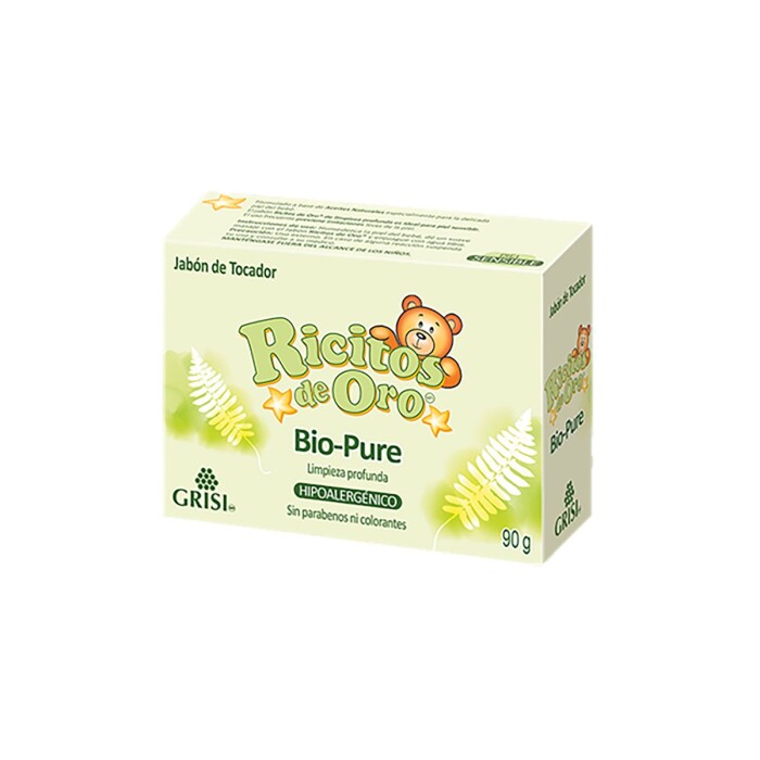 RICITOS BIO PURE JABON CJ X 90 GRAMOS única