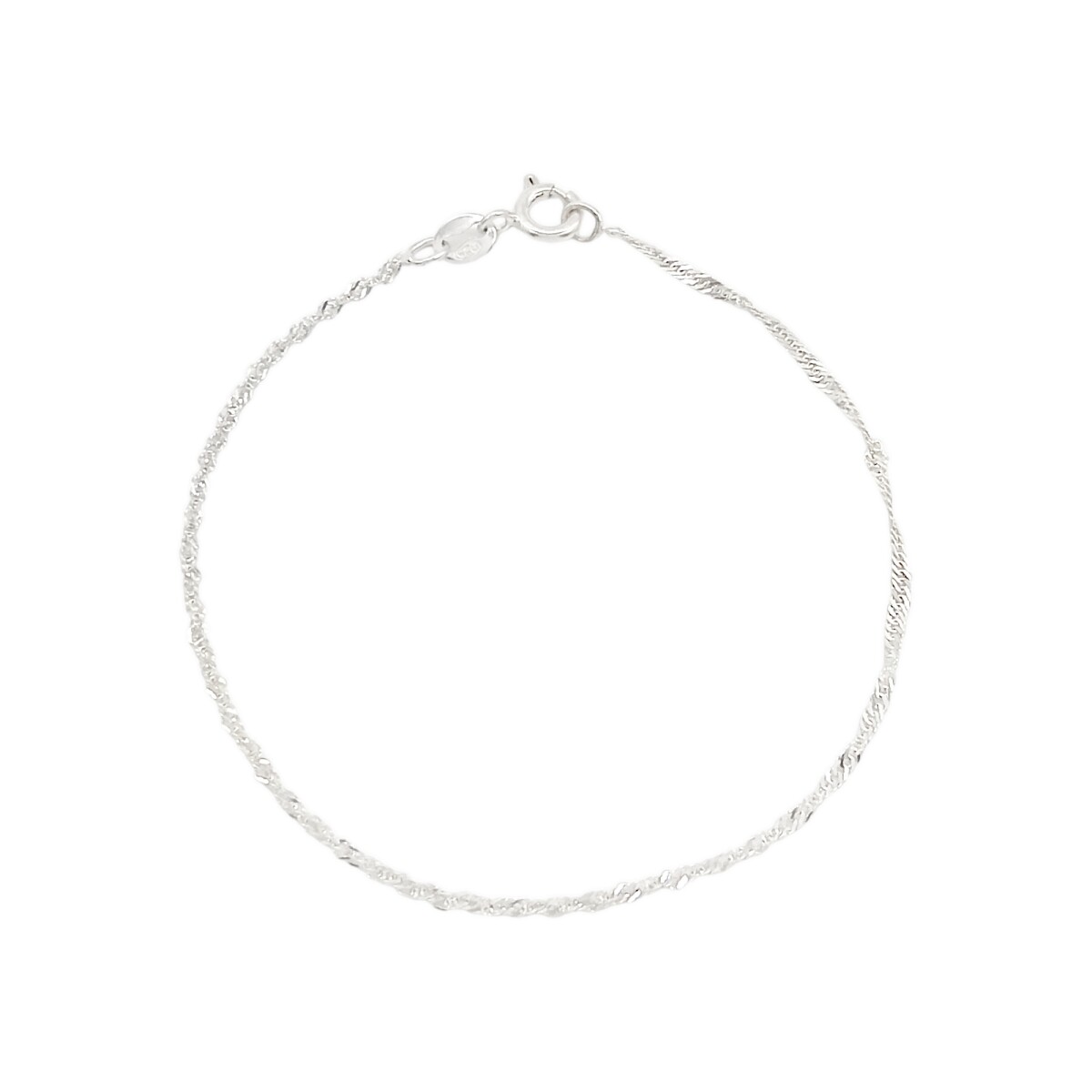 Pulsera Singapur-Plata 925-Sin piedra-PU3232 - sinpiedra 