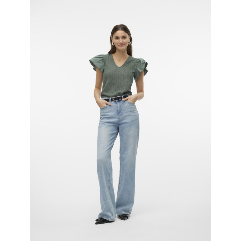 VMNAJA SS V-NECK TOP JRS GA Laurel Wreath