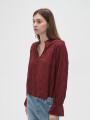 Blusa Oryval Bordeaux