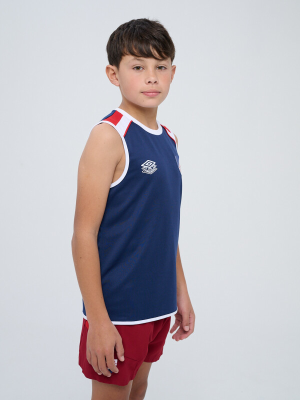 REMERA SIN MANGAS PROTRAINING A Nacional Junior Azul Marino
