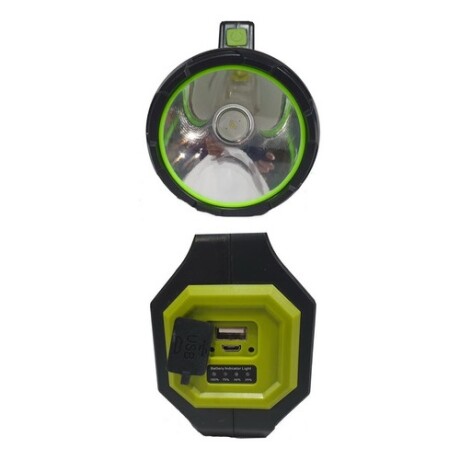 Linterna Farol Recargable LED P50 Arye Carga USB y Solar + Función de Powerbank Linterna Farol Recargable LED P50 Arye Carga USB y Solar + Función de Powerbank