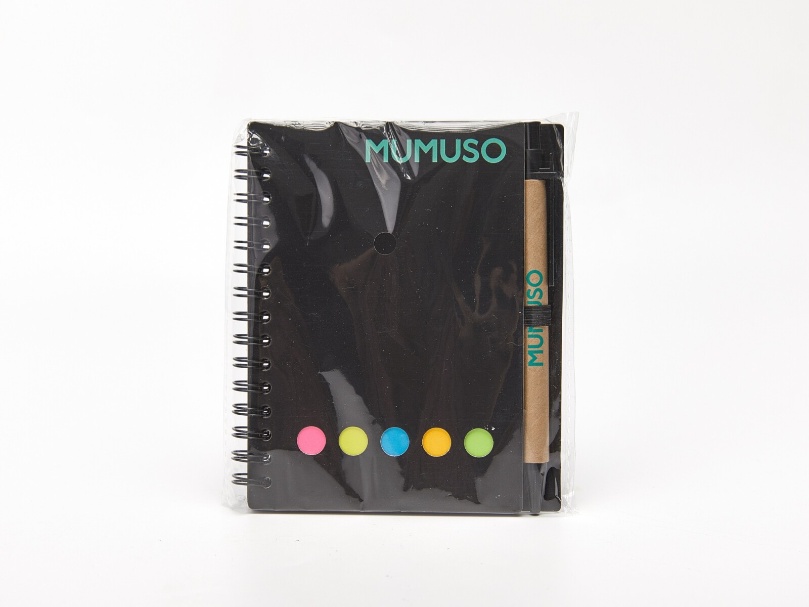 CUADERNO ESPIRAL CON BOLÍGRAFO (NEGRO) 