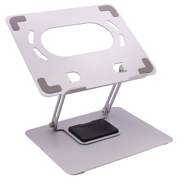 Soporte Regulable Giratorio Notebook Aluminio 360° Base 26x21cm Color Gris