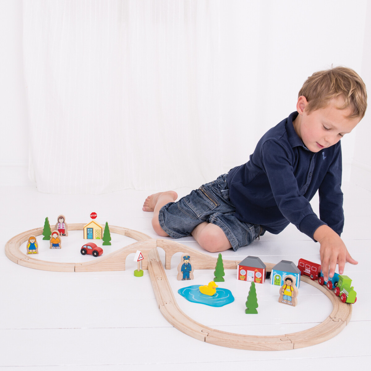 Pista de tren en forma de ocho 25 pcs 
