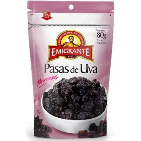 PASAS DE UVA MORENA DP 80G EL EMIGRANTE PASAS DE UVA MORENA DP 80G EL EMIGRANTE