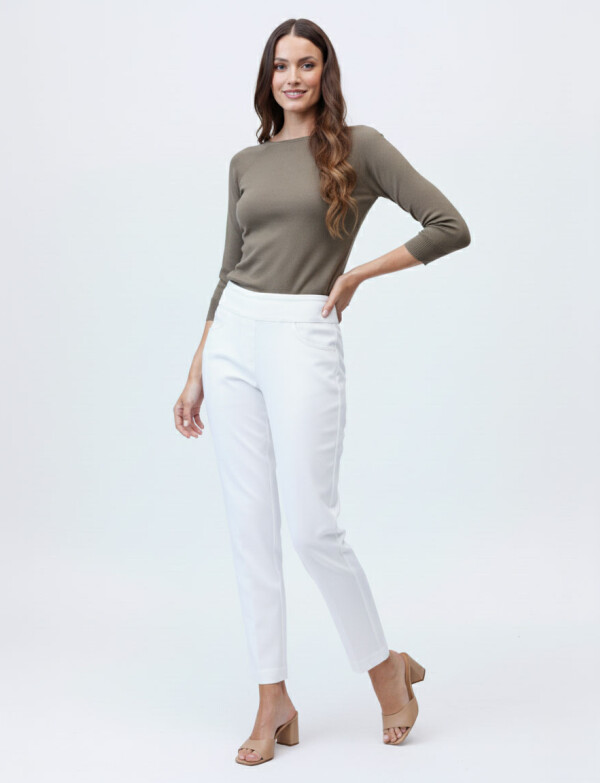 Pantalon Pull On BLANCO