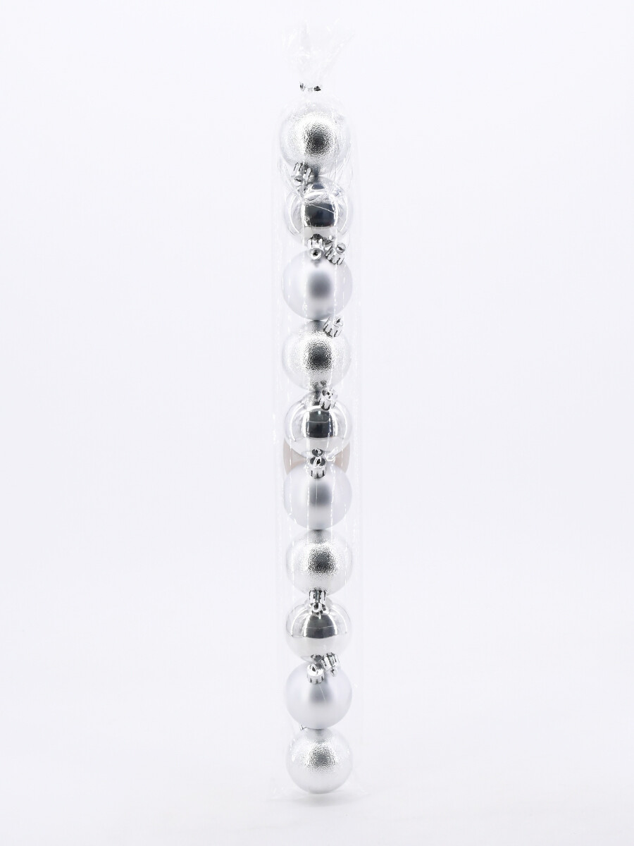 ESFERA x 10 - PLATEADO 