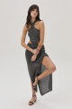 Vestido Joan Plateado