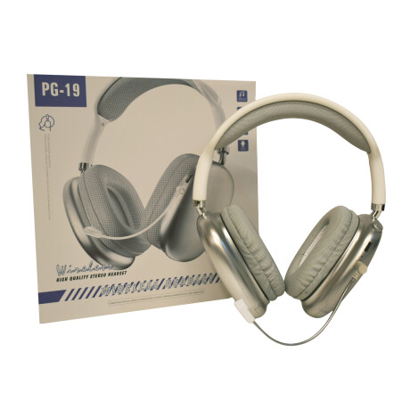 Auriculares BT Confort Alta Fidelidad con Mic Plateado
