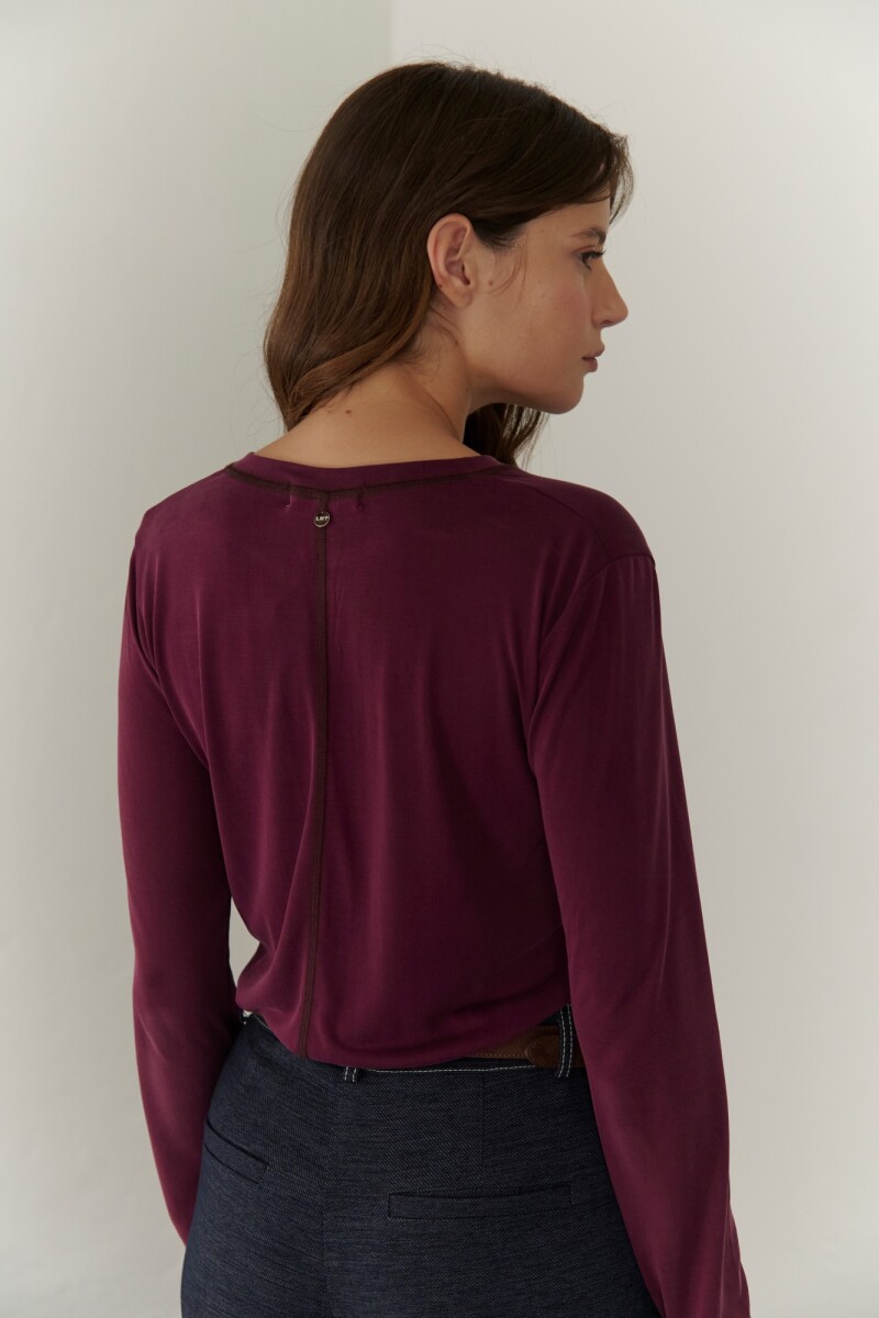 REMERA LYS BURDEOS