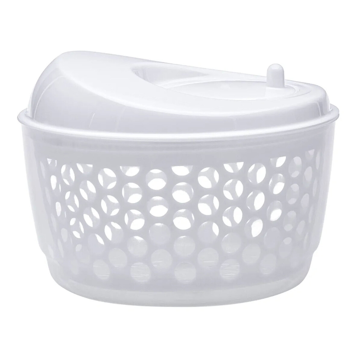 Secador Escurridor Colador Plástico de Vegetales Alimentos - Blanco 