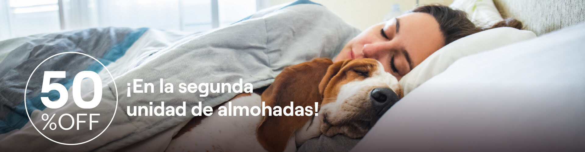 Promo almohadas 50%