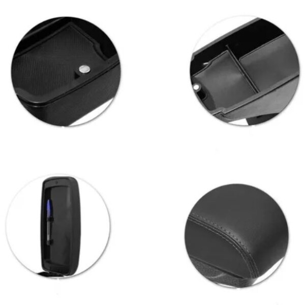 Apoya Brazo Peugeot 208 2021+ Cuero Sintetico Negro Apoya Brazo Peugeot 208 2021+ Cuero Sintetico Negro