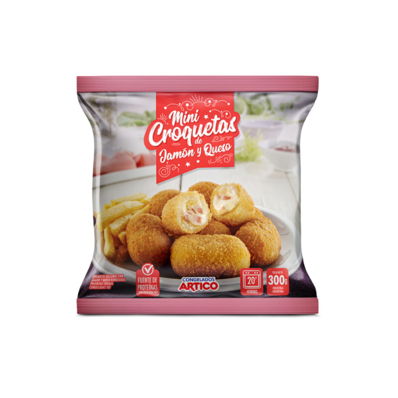 Mini croqueta de jamón y queso Ártico - 300 gr Mini croqueta de jamón y queso Ártico - 300 gr
