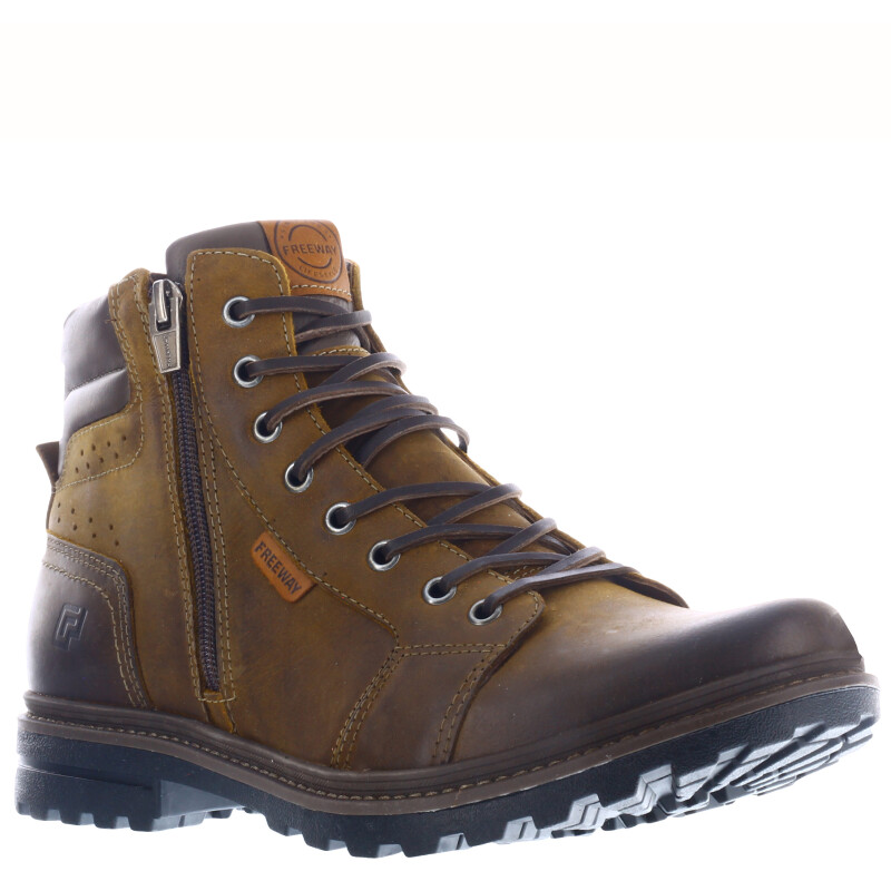 Botas de Hombre Freeway Casual Marrón Habana (Cuero Graso)