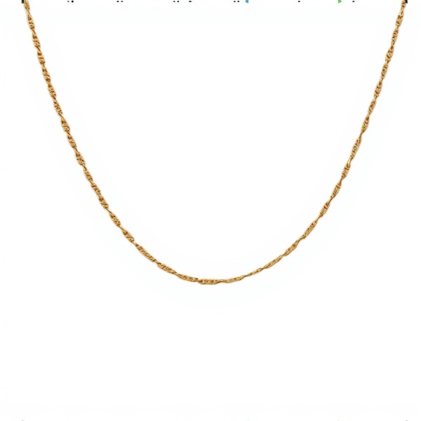 Cadena oro Singapur - Oro bajo - Sin Piedra - CD8081 sinpiedra
