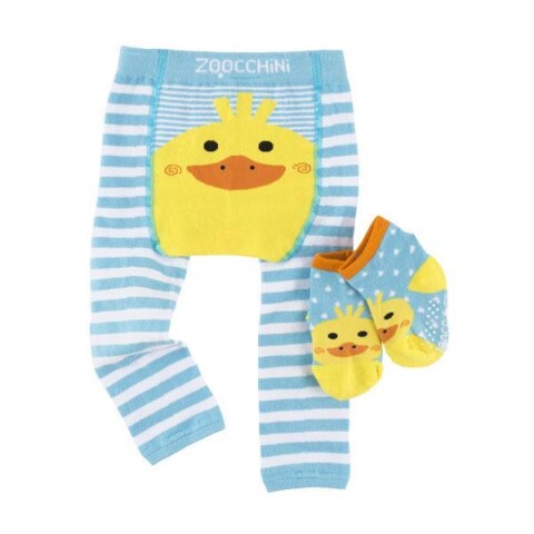 LEGGIN Legging & Socks Set - Puddles The Duck (6-12m)