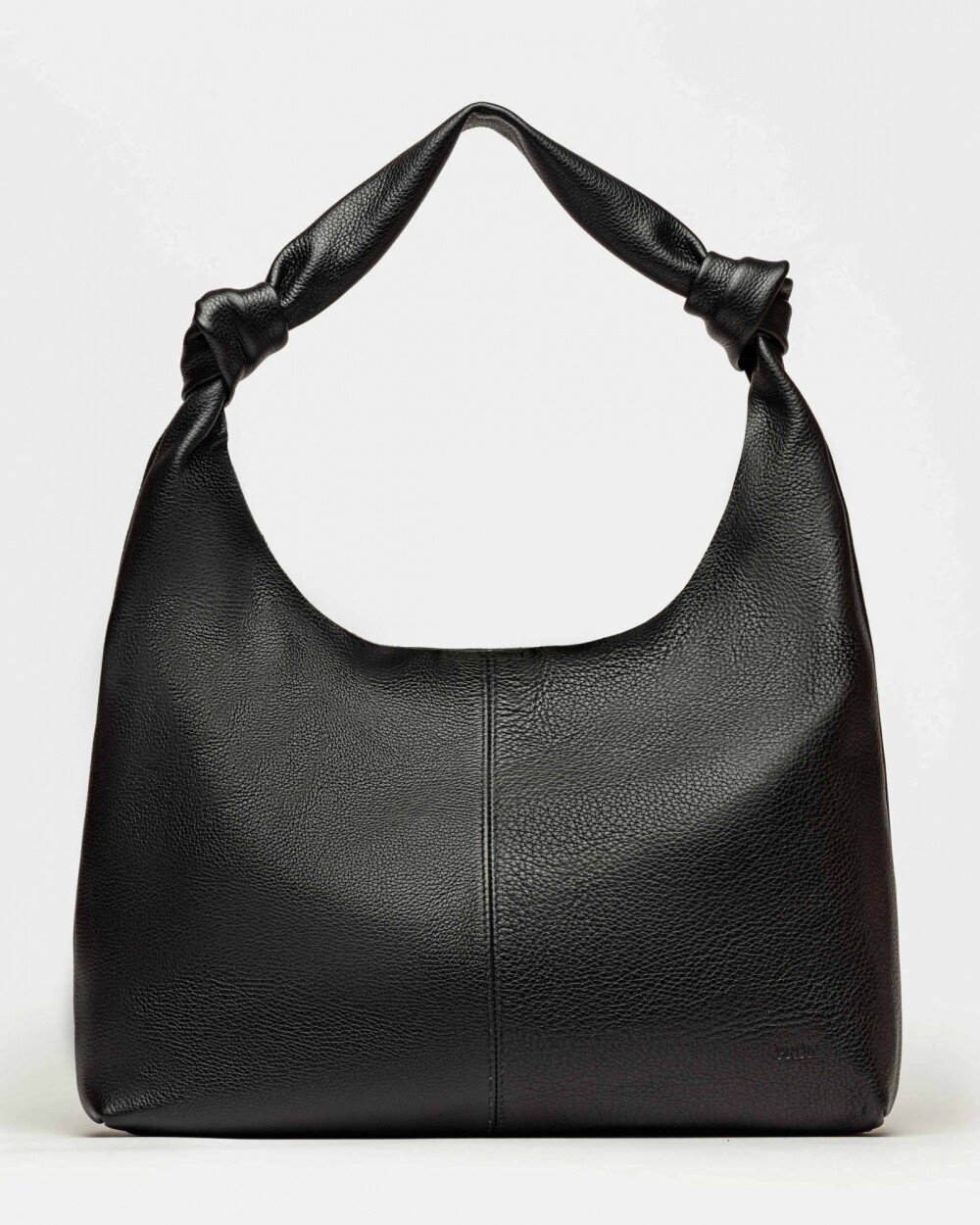 Cartera al hombro Juana en Cuero Negro