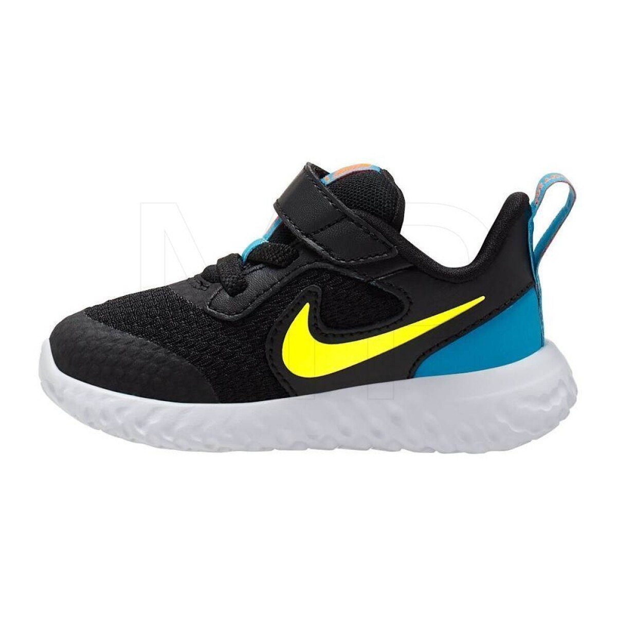Champion Nike Revolution 5 Niño Tdv Black/Lemon Venom-Laser Blue - Color Único 